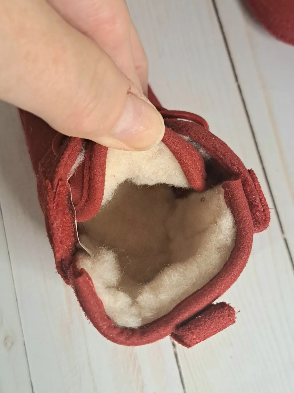 UGG Baby Neumel Red Baby Booties NIB